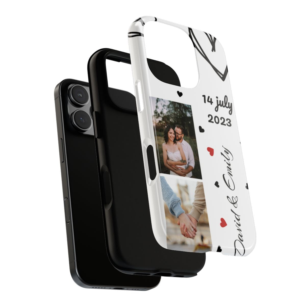 Custom Couple Photo & Anniversary Date Personalized Phone Case