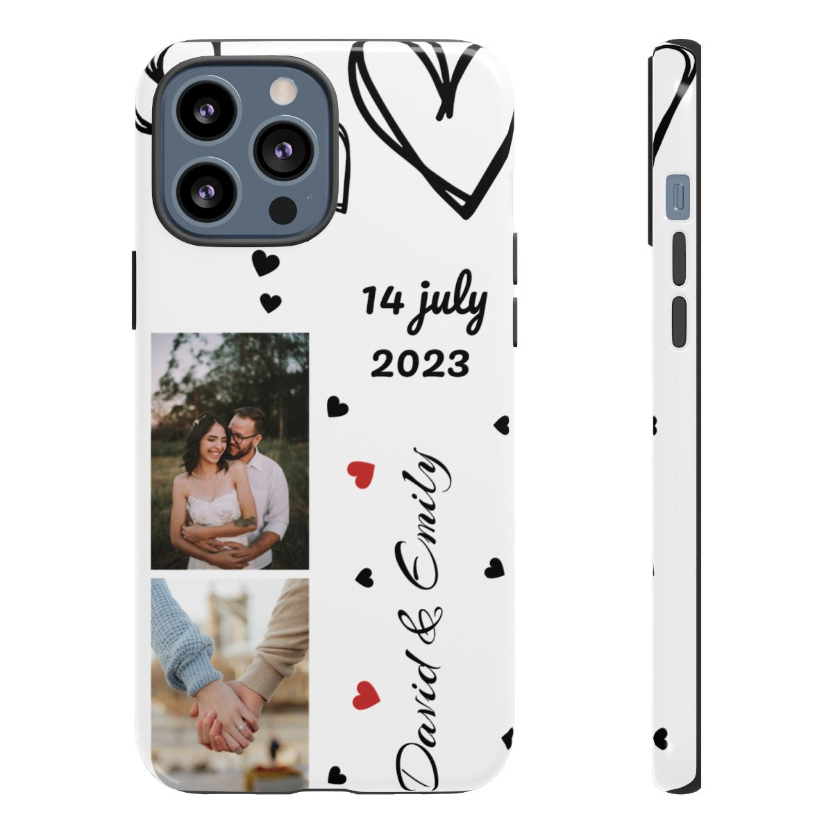 Custom Couple Photo & Anniversary Date Personalized Phone Case