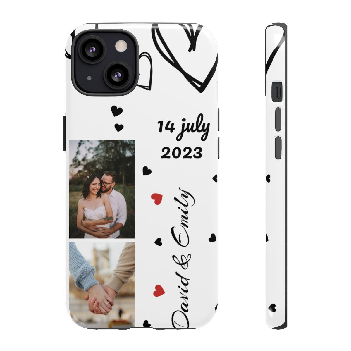 Custom Couple Photo & Anniversary Date Personalized Phone Case