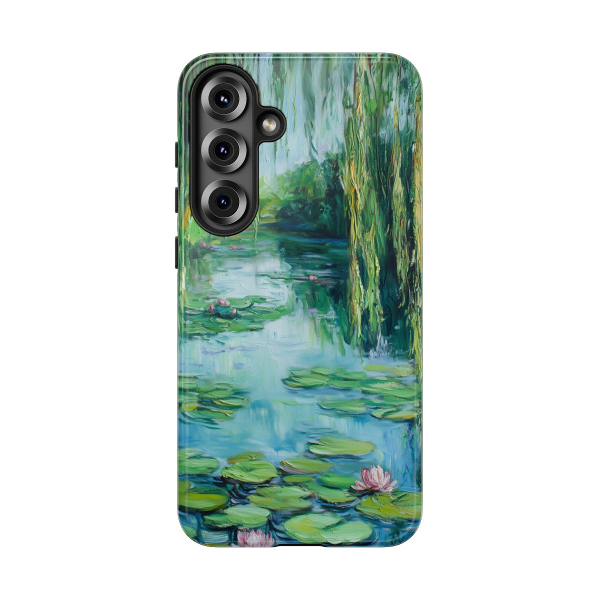 Willow Pond Impressionist Phone Case - Fine Art Lily Pad