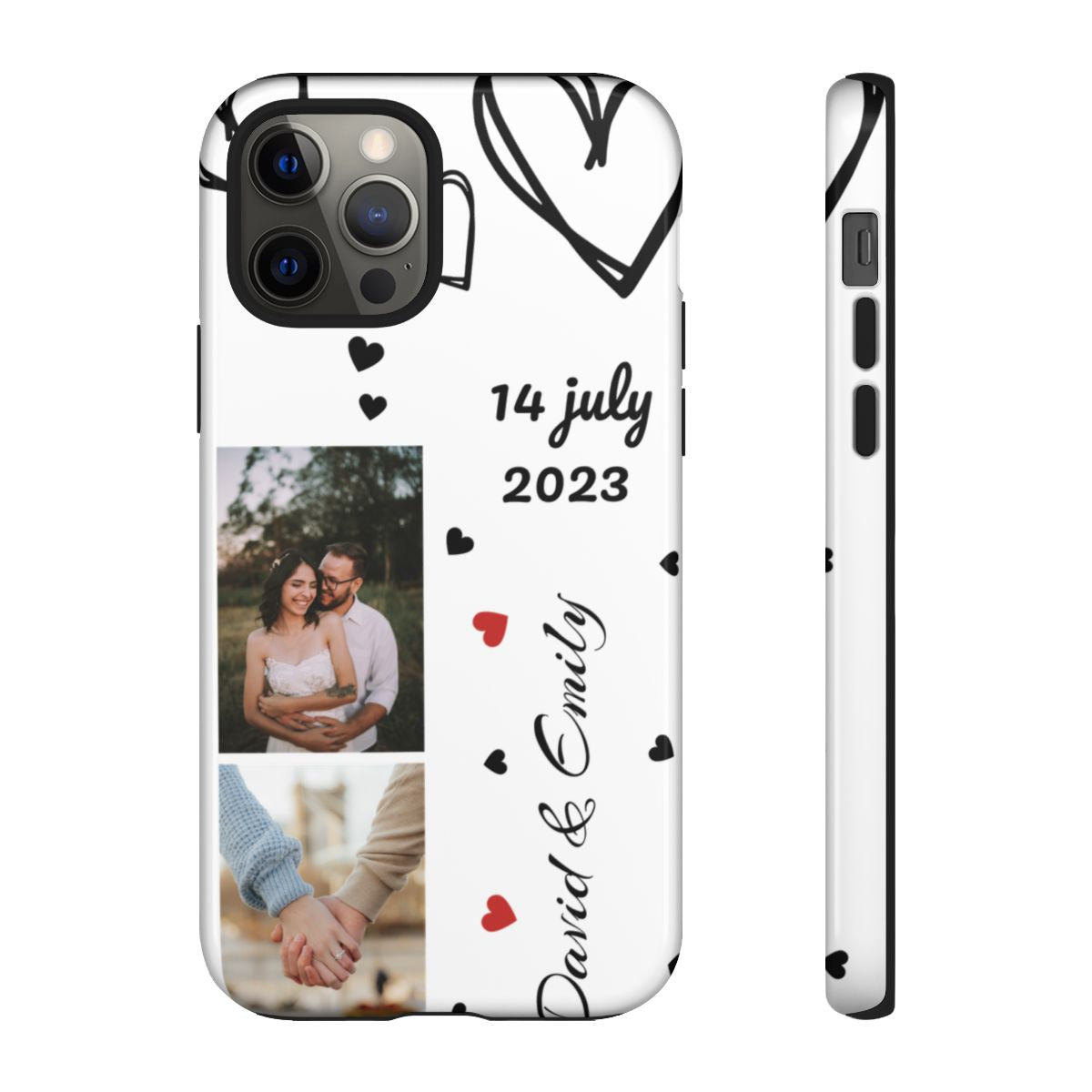Custom Couple Photo & Anniversary Date Personalized Phone Case