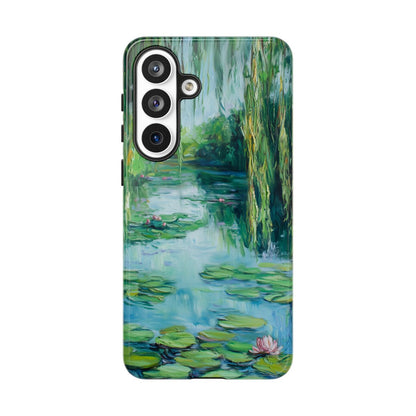 Willow Pond Impressionist Phone Case - Fine Art Lily Pad