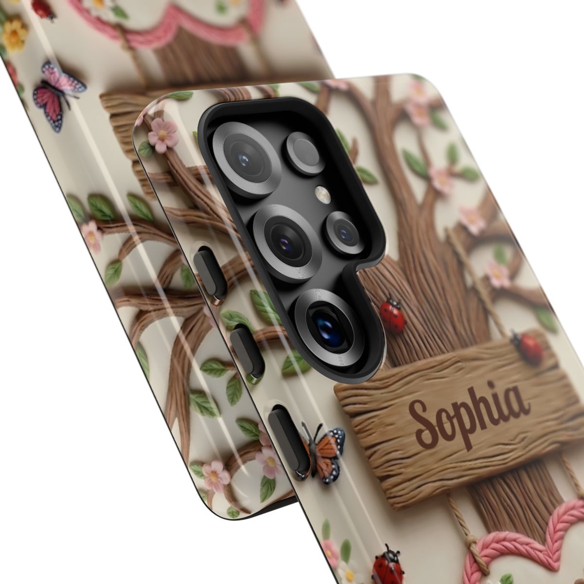 Personalized Best Mom Ever Phone Case - Whimsical Clay Garden