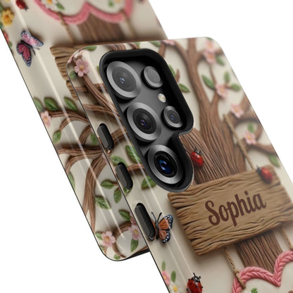 Personalized Best Mom Ever Phone Case - Whimsical Clay Garden