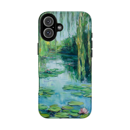 Willow Pond Impressionist Phone Case - Fine Art Lily Pad