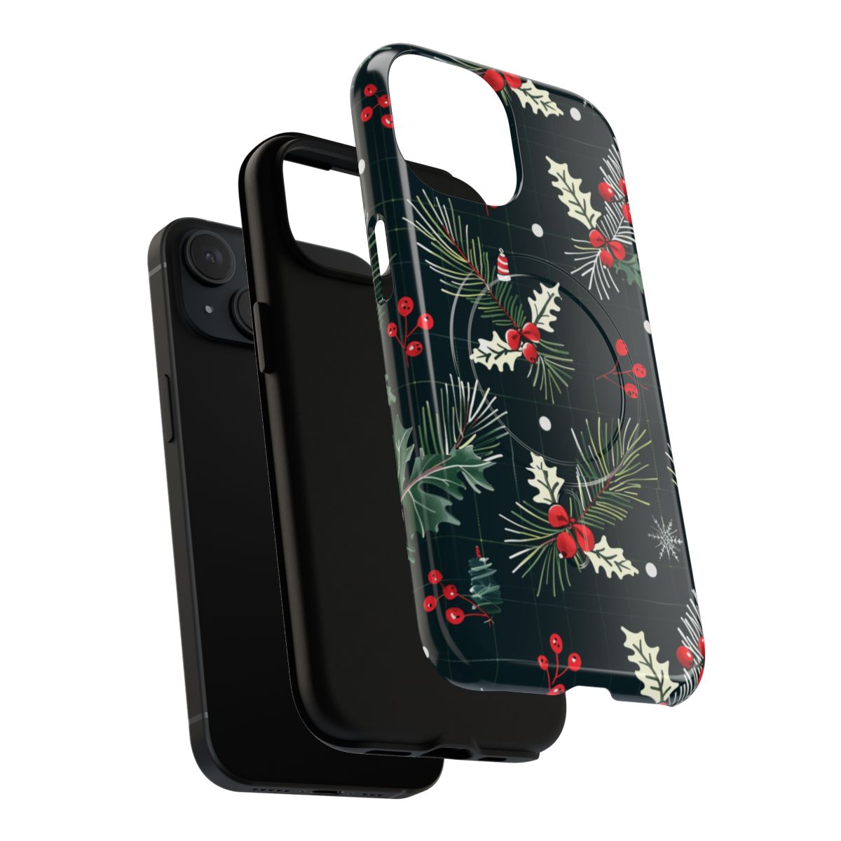 Holly Jolly Phone Case - Festive Winter Berries