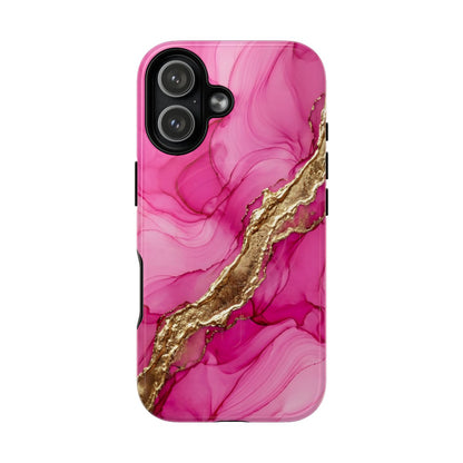 Pink Gold Marble Phone Case – Luxe Alcohol Ink Aesthetic