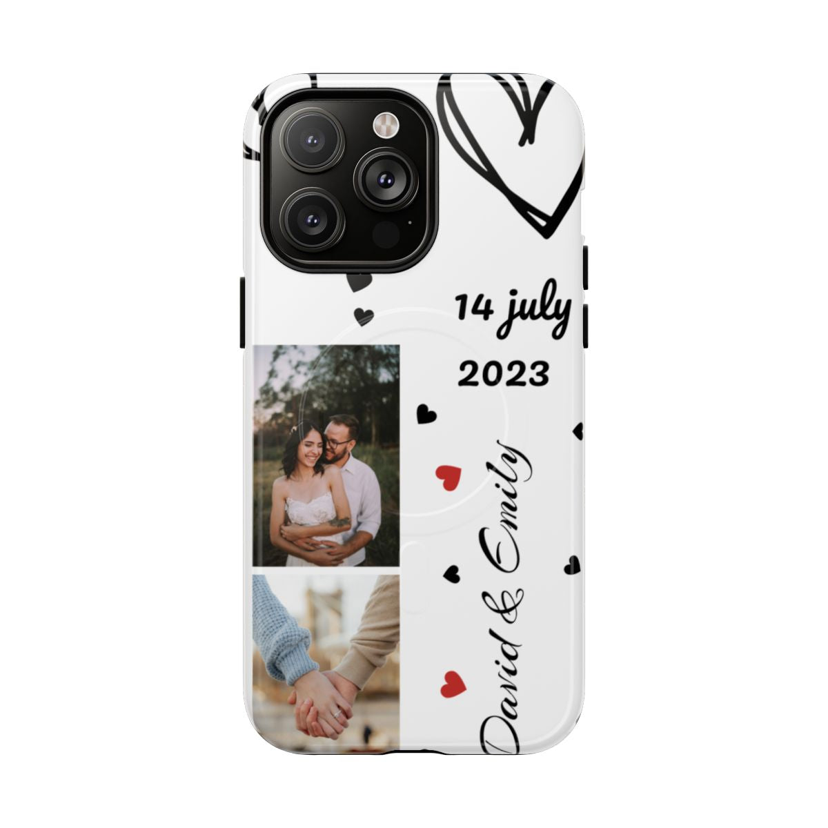 Custom Couple Photo & Anniversary Date Personalized Phone Case
