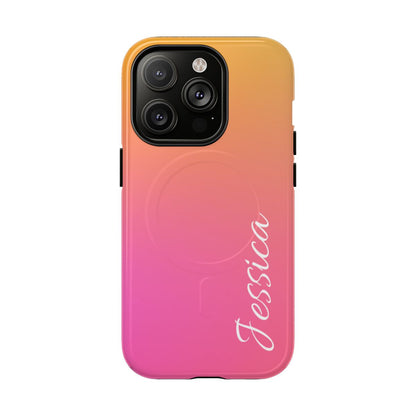 Personalized Ombre Gradient Phone Case - Custom Name