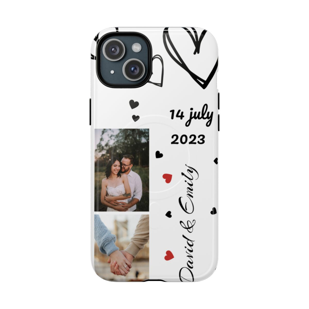 Custom Couple Photo & Anniversary Date Personalized Phone Case