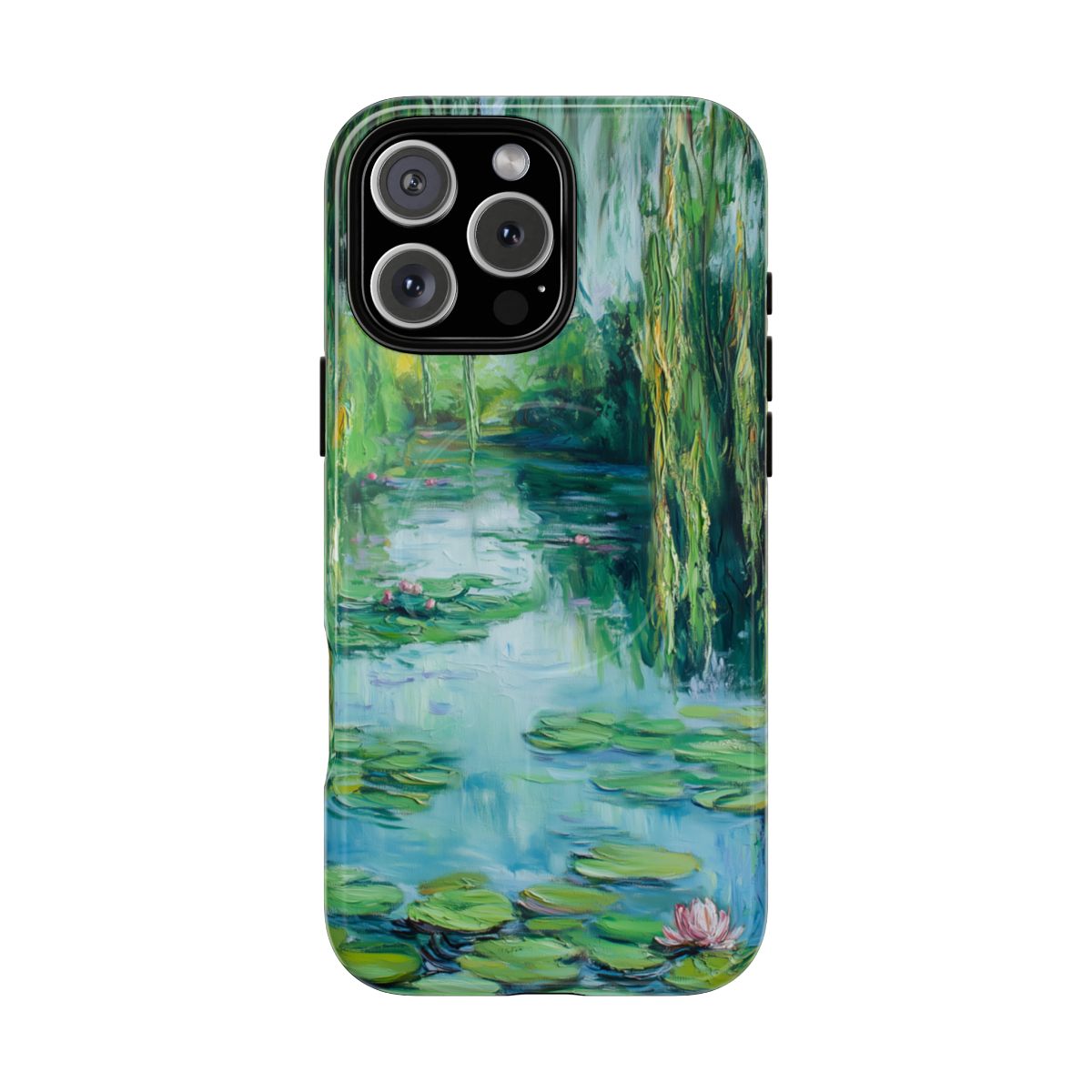 Willow Pond Impressionist Phone Case - Fine Art Lily Pad