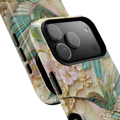 Colibri Phone Case –  Paper Quilling Bird Aesthetic