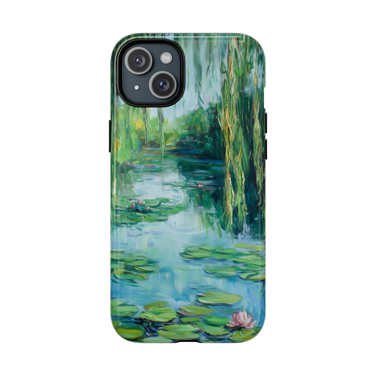 Willow Pond Impressionist Phone Case - Fine Art Lily Pad