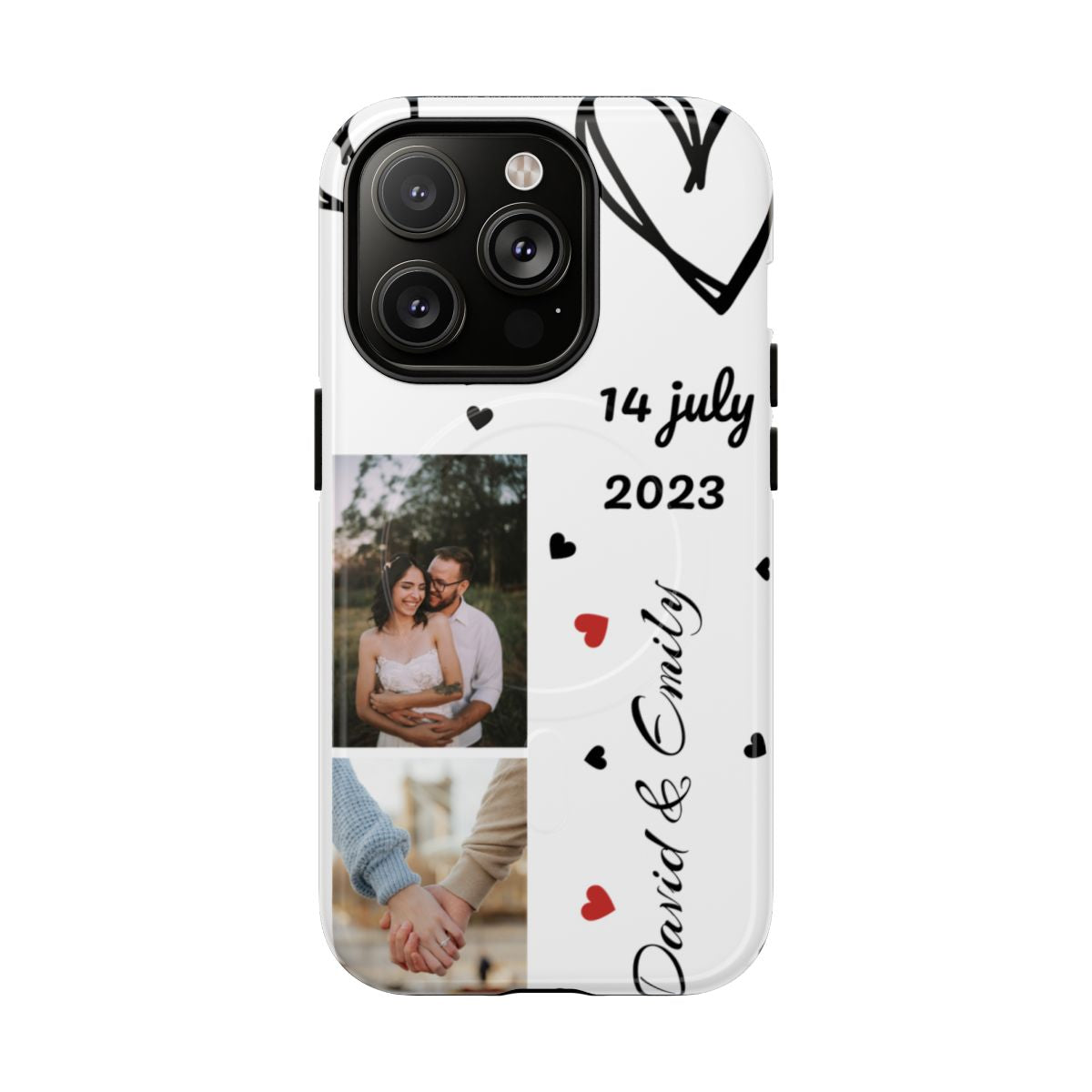 Custom Couple Photo & Anniversary Date Personalized Phone Case