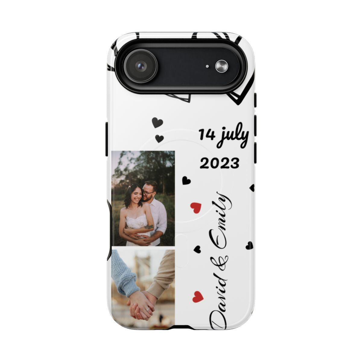 Custom Couple Photo & Anniversary Date Personalized Phone Case