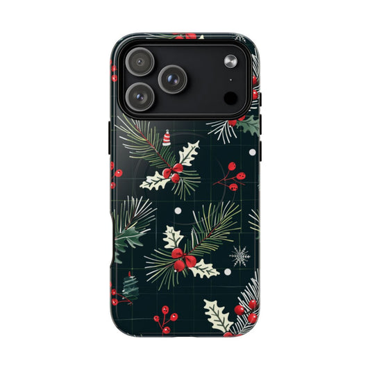 Holly Jolly Phone Case - Festive Winter Berries
