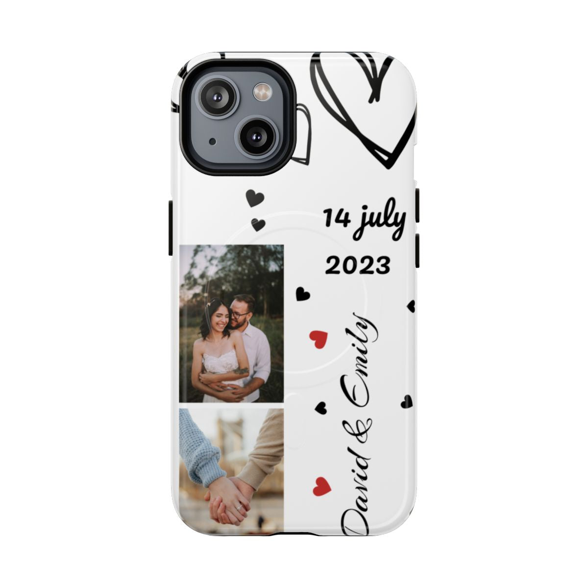 Custom Couple Photo & Anniversary Date Personalized Phone Case