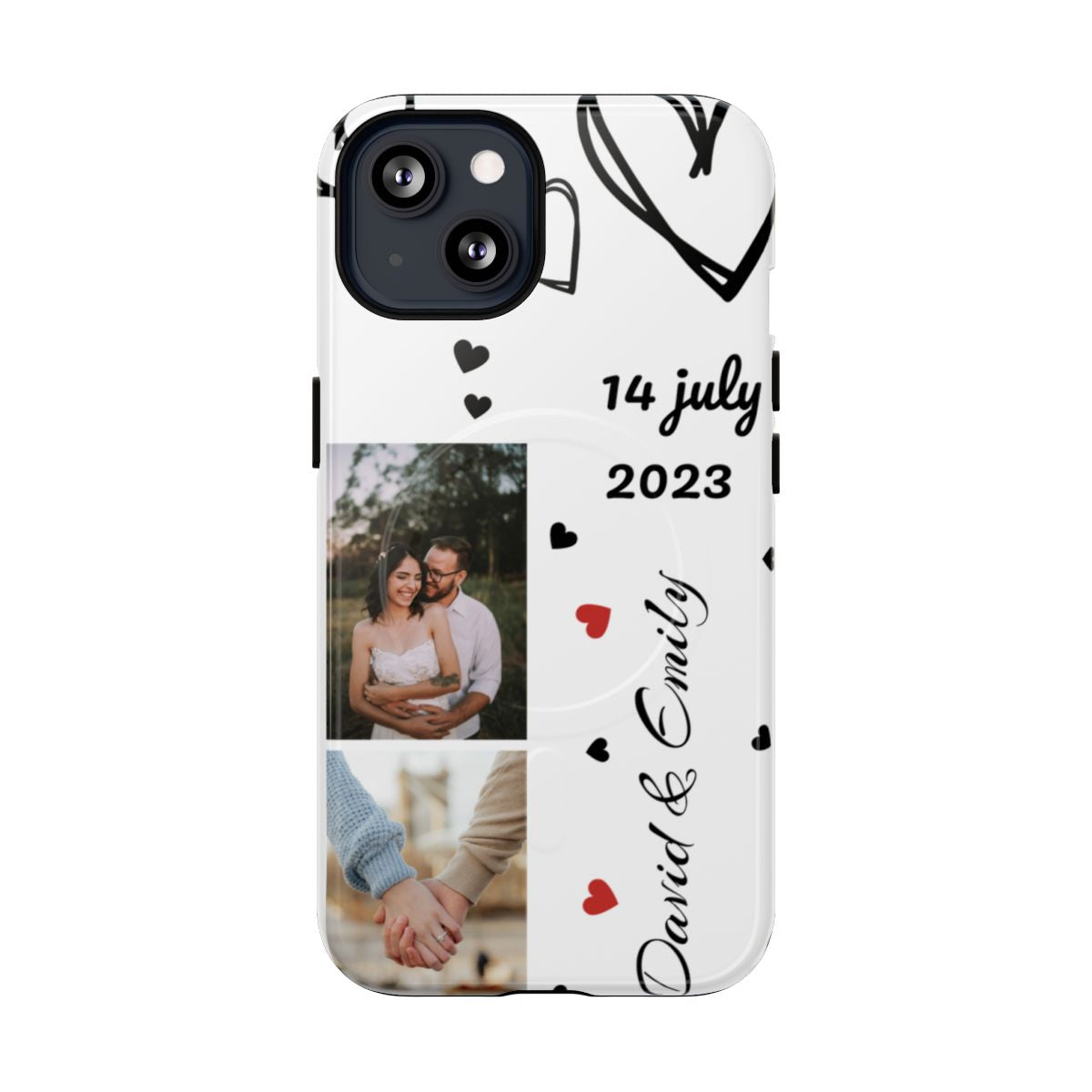 Custom Couple Photo & Anniversary Date Personalized Phone Case