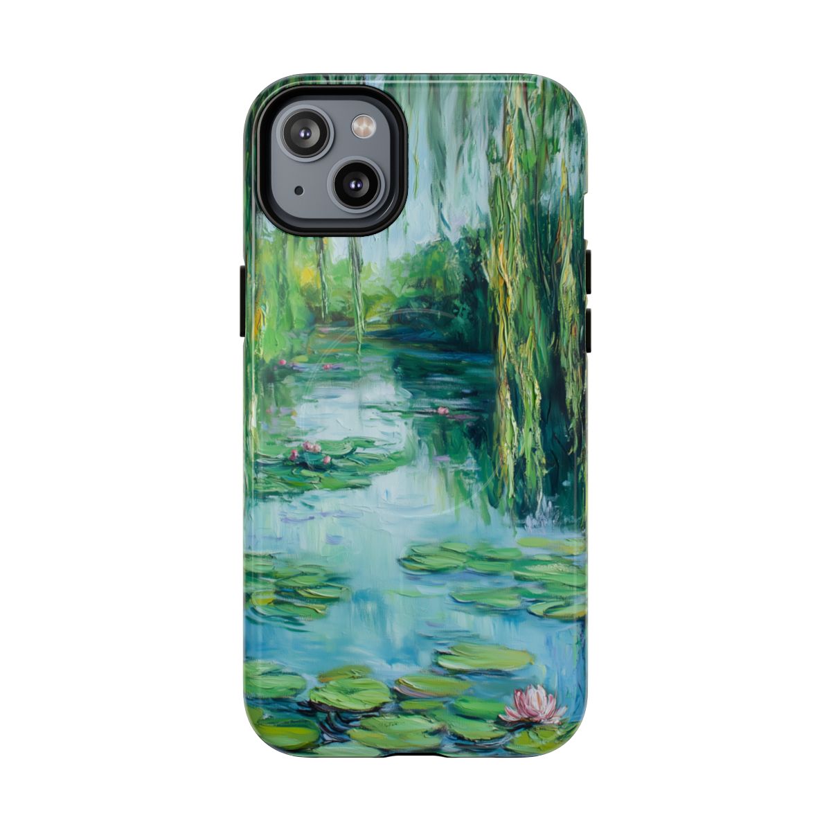 Willow Pond Impressionist Phone Case - Fine Art Lily Pad
