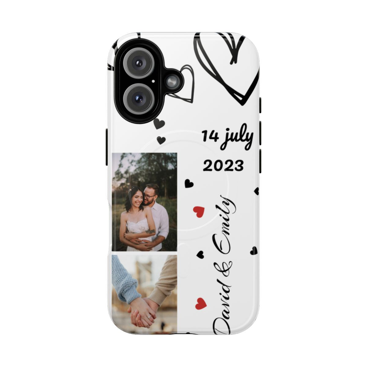 Custom Couple Photo & Anniversary Date Personalized Phone Case