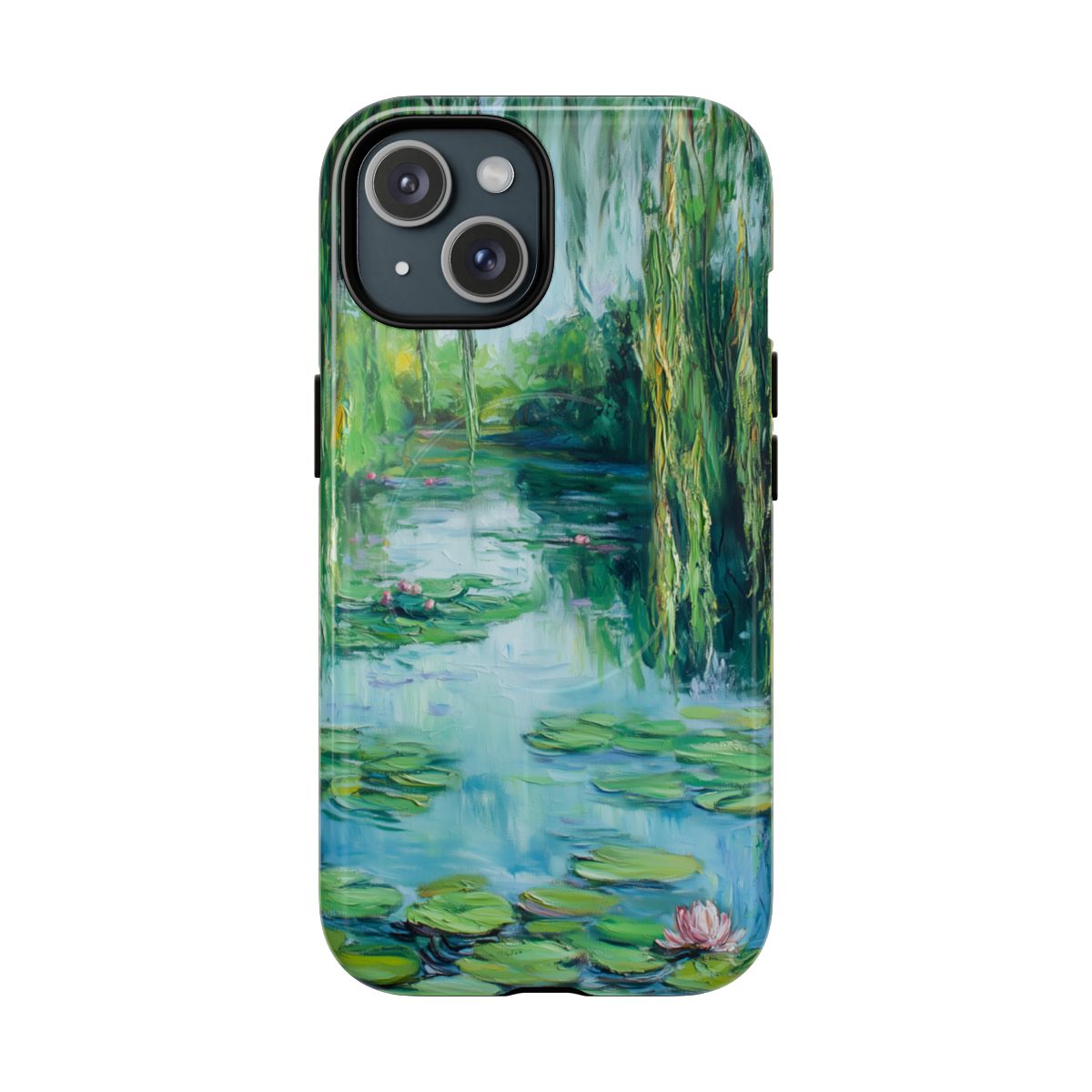 Willow Pond Impressionist Phone Case - Fine Art Lily Pad