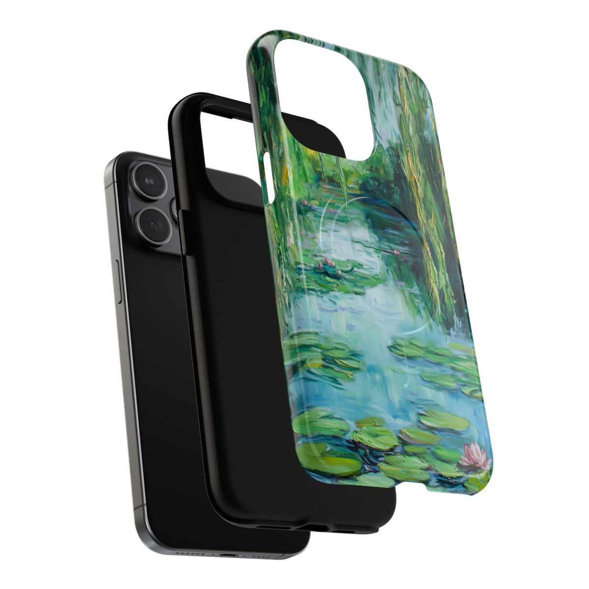 Willow Pond Impressionist Phone Case - Fine Art Lily Pad