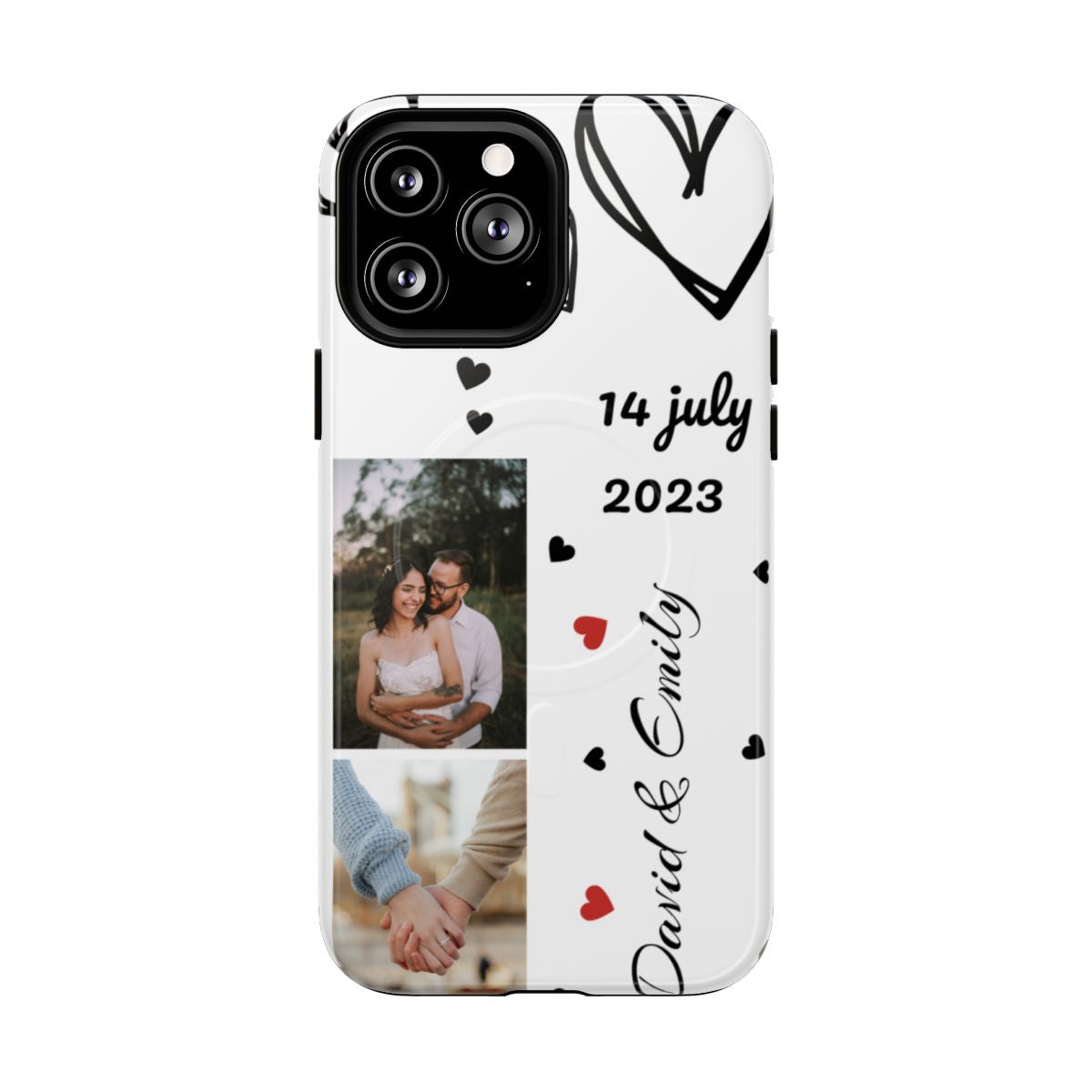 Custom Couple Photo & Anniversary Date Personalized Phone Case