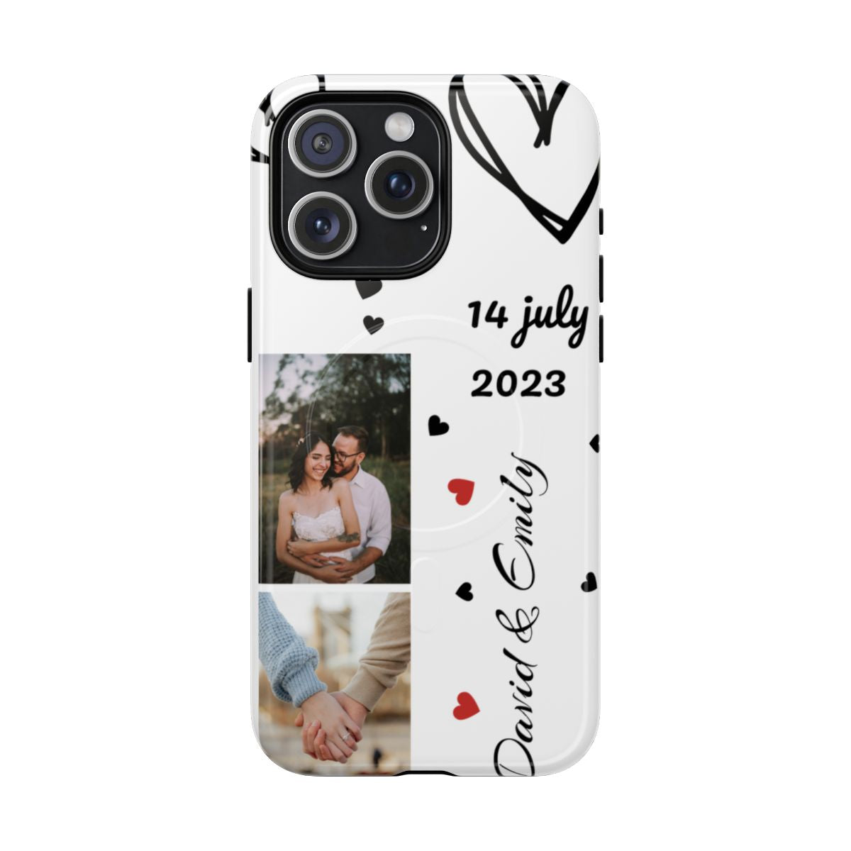 Custom Couple Photo & Anniversary Date Personalized Phone Case