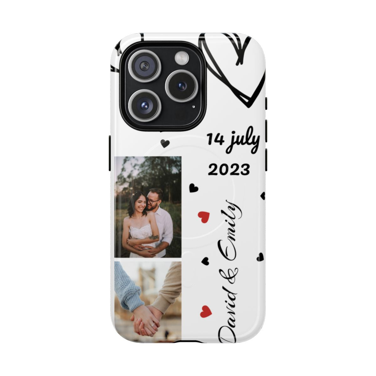 Custom Couple Photo & Anniversary Date Personalized Phone Case