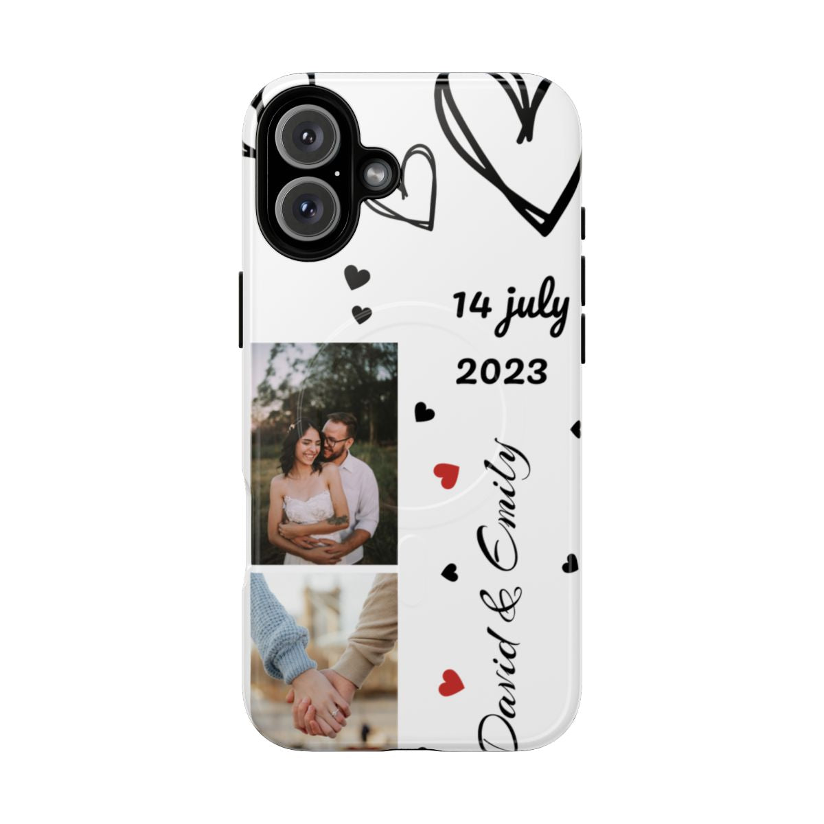 Custom Couple Photo & Anniversary Date Personalized Phone Case